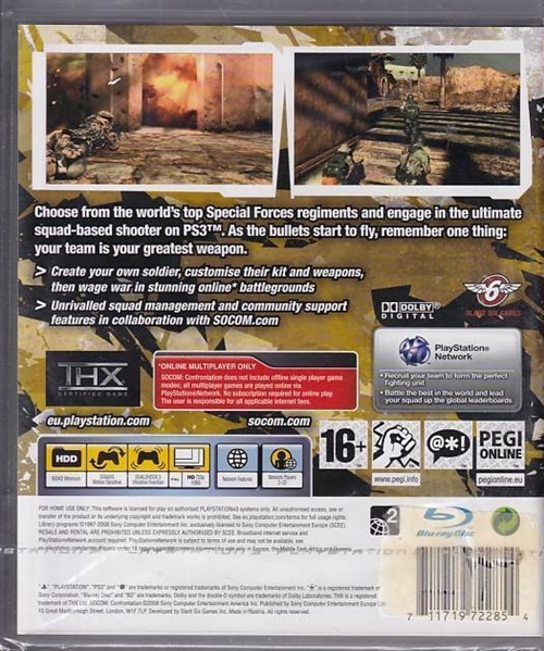 SOCOM Confrontation - i Folie - PS3 (AA Grade) (Genbrug)